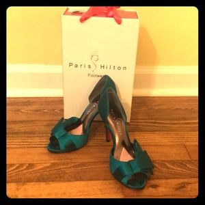 Teal Paris Hilton Shoes